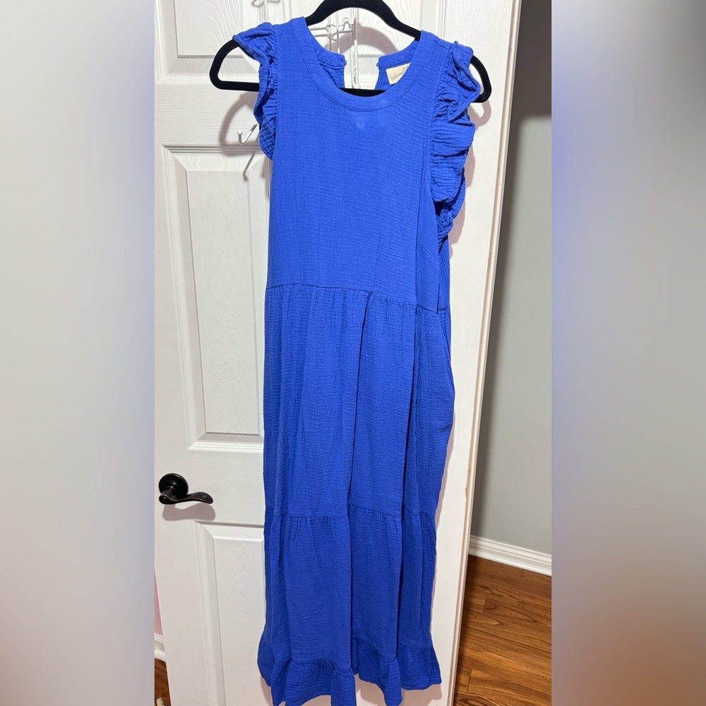 Vibrant Blue Maxi Dress